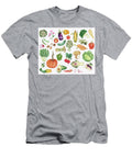 Collection of Colorful Vegetable Illustration Motionage Designs T-Shirt