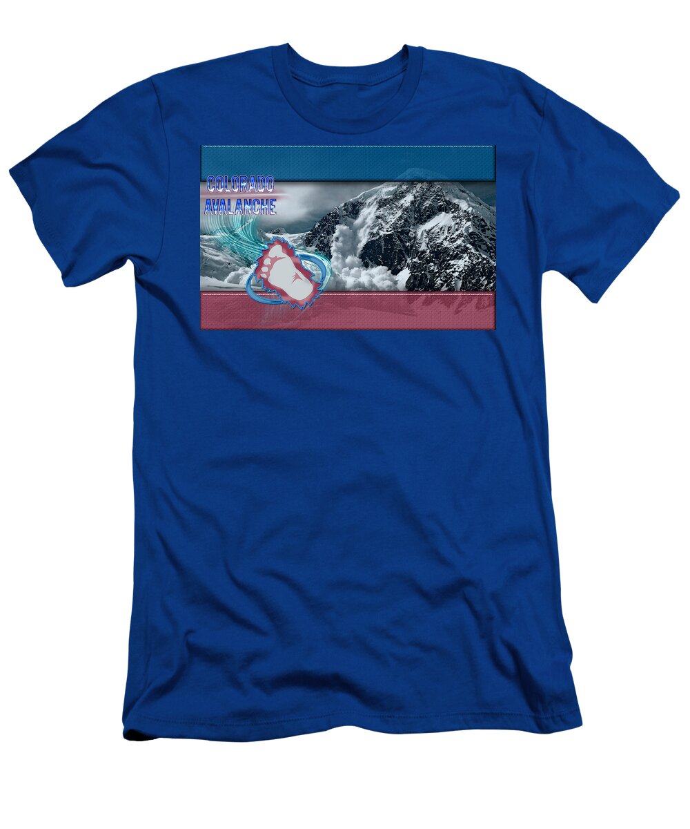 Colorado Avalanche Mountain Becca Buecher T-Shirt