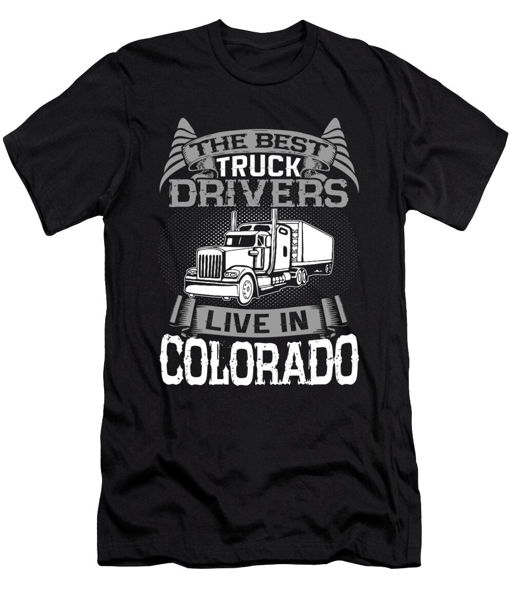 Colorado Truckers Colorado Truck Driver Gift Jmg Designs T-Shirt