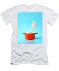 Colorblock Foods No 19 Pasta on Blue Beautify My Walls T-Shirt