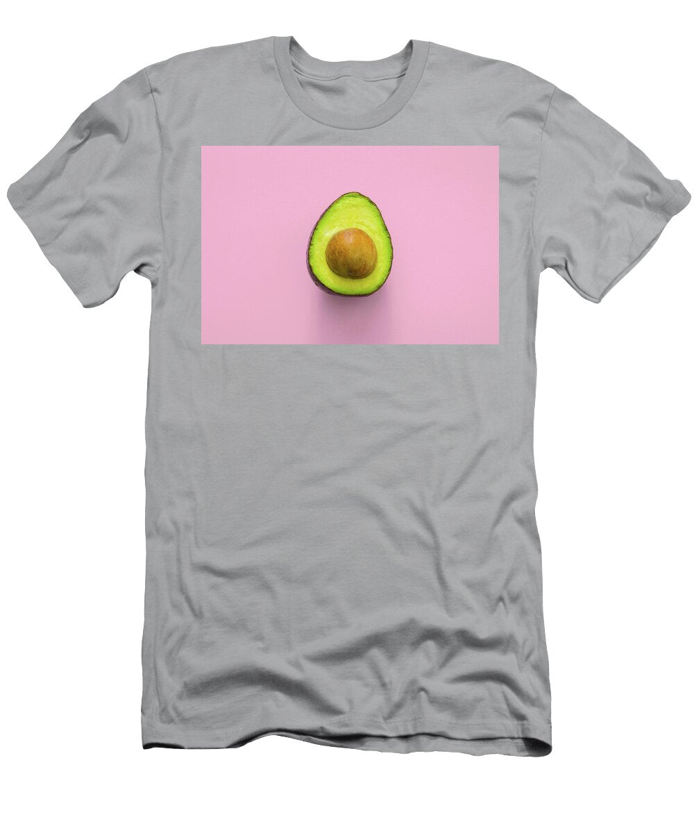 Colorblock Foods No 23 Avocado on Pink Beautify My Walls T-Shirt