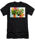 Colorful Abstract Leaf Design Olfactoart Studio T-Shirt
