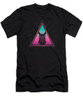 Colorful Alpaca Geometrical Triangle Retro Style Print Art Grabitees T-Shirt