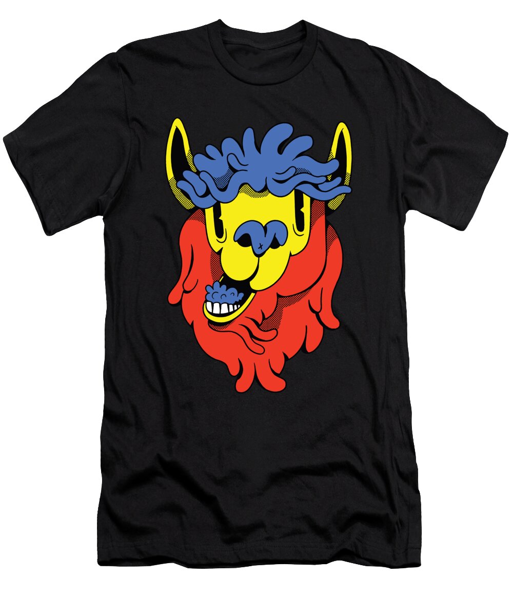 Colorful Cartoon Llama Me T-Shirt