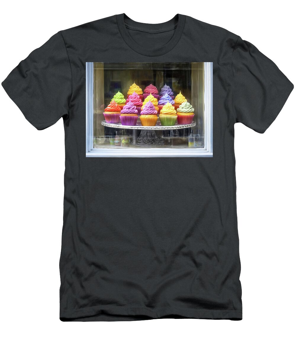 Colorful Cupcakes in the Window Garry Gay T-Shirt
