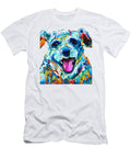 Colorful Dog Art Smile By Sharon Cummings Sharon Cummings T-Shirt