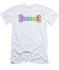 Colorful Dog Bone Art with Paw Prints Sharon Cummings T-Shirt
