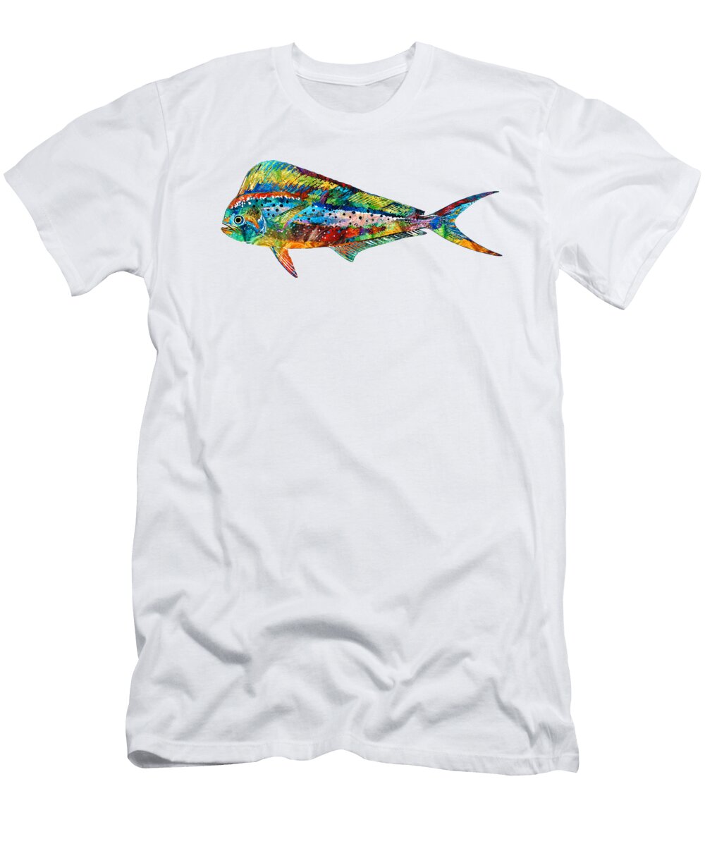 Colorful Dolphin Fish By Sharon Cummings Sharon Cummings T-Shirt