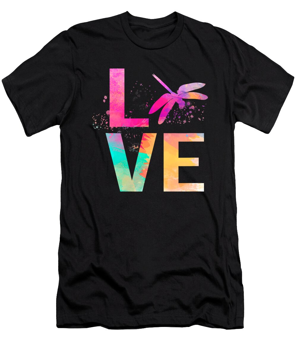 Colorful Dragonfly Mom Gifts Dragonfly Shannon Nelson Art T-Shirt