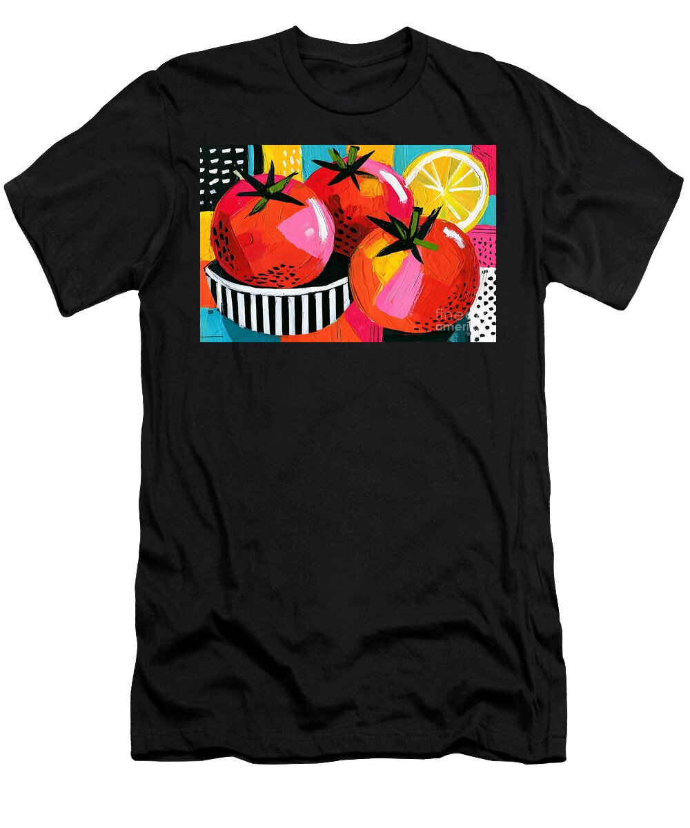 Colorful Fruits in Bowl Olfactoart Studio T-Shirt