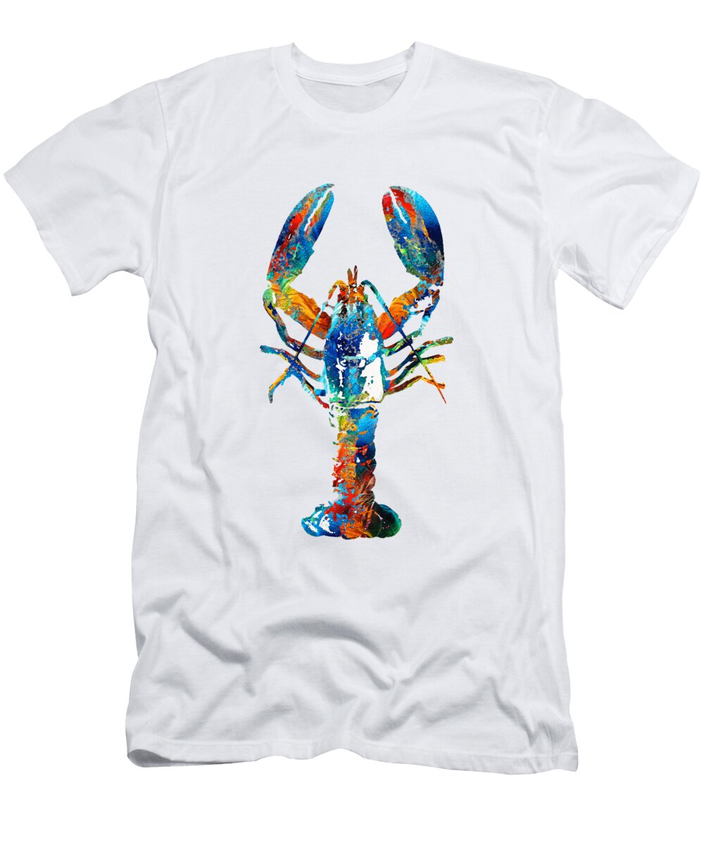 Colorful Lobster Art By Sharon Cummings Sharon Cummings T-Shirt