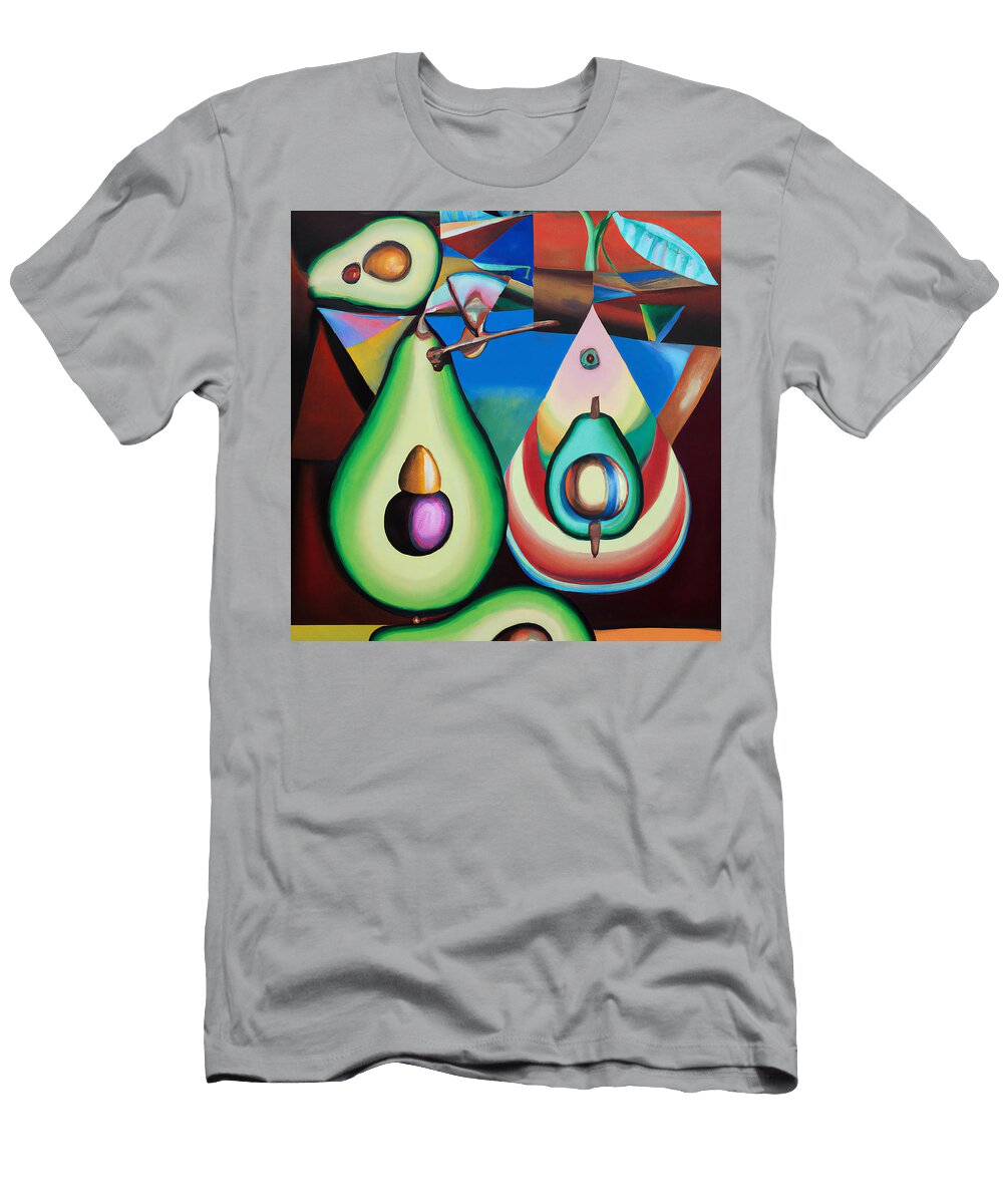 Colorful Modern Avocado Art Stellart Studio T-Shirt