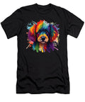 Colorful Poodle Dog Lover Pet Breeder Canine Natalie Lidford T-Shirt