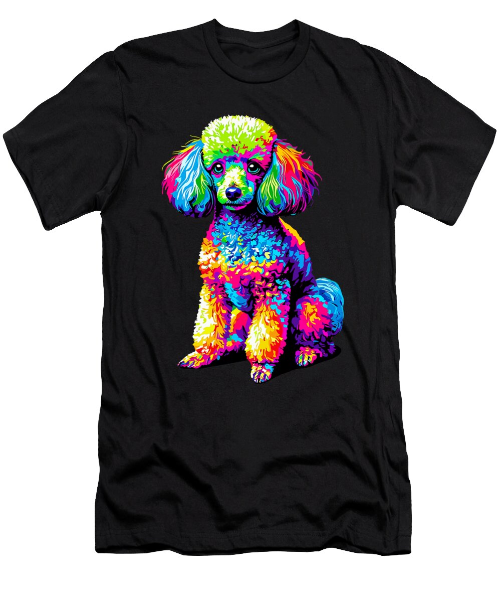 Colorful Pop Art Toy Poodle Dog Toy Poodles Dh Bubble T-Shirt