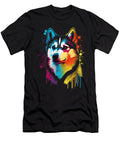 Colorful Siberian Husky Face Painting Funny Animals Dog Art Dhbubble T-Shirt