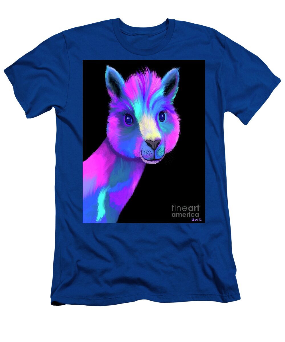 Colorful Smiling Alpaca Nick Gustafson T-Shirt