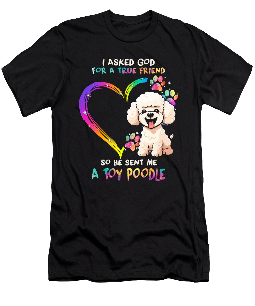 Colorful Toy Poodle Illustration Studi Alex T-Shirt