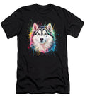 Colorful Watercolor Alaskan Malamute Dh Bubble T-Shirt