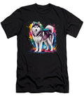 Colourful Watercolour Siberian Husky Yah Lishr T-Shirt