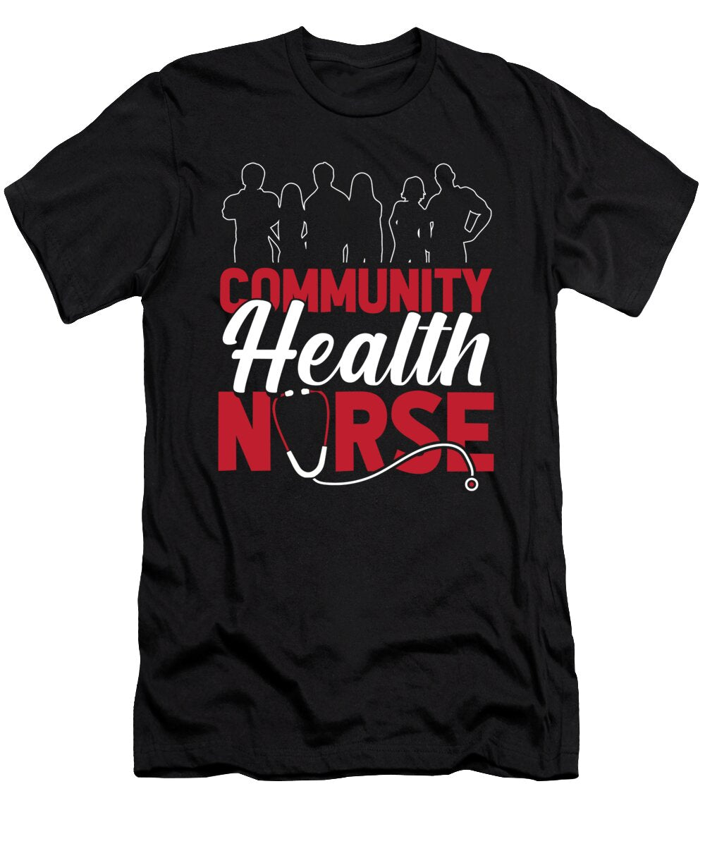 Community Health Nurse Caretaker Hospital Nursing People Crazy Squirrel T-Shirt