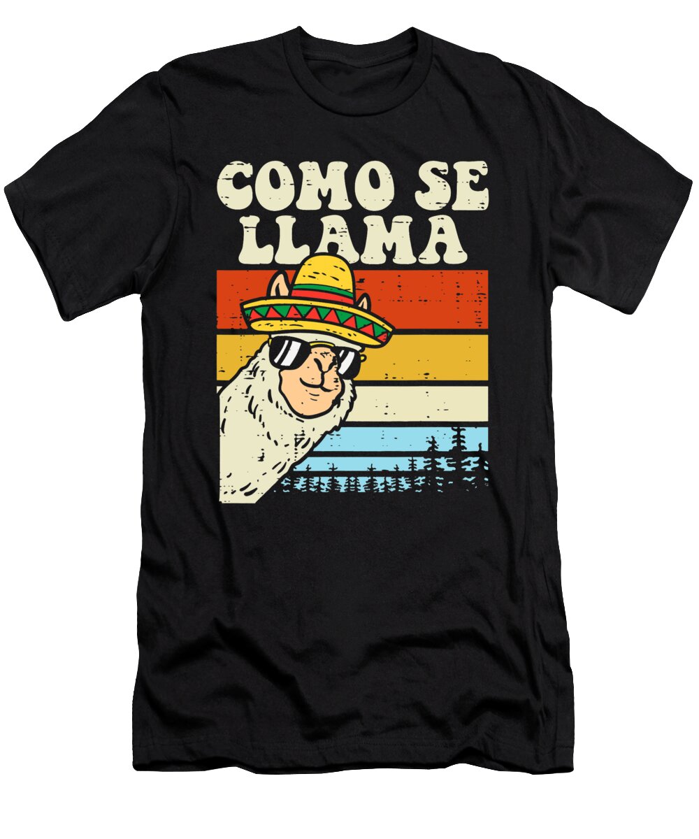Como Se Llama Funny Cinco De Mayo Mexican Alpaca Animal Dhbubble T-Shirt