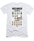 Comprehensive Guide to Coffee Brewing Barista Knowledge Wall Art Vintage Coffee Chart Poster Brew Amanda Hyde T-Shirt