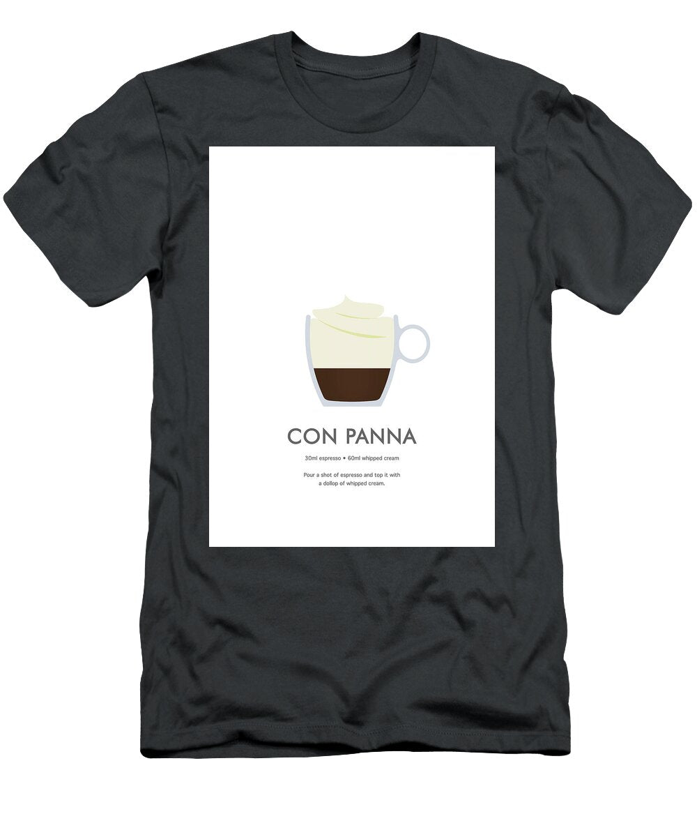 Con Panna Coffee Illustration Dennson Creative T-Shirt