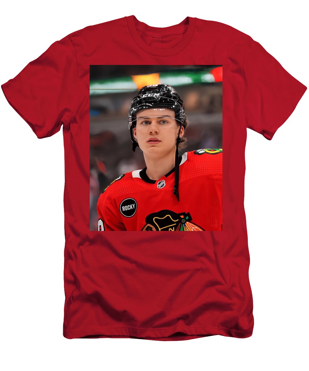 Connar Bedard Chicago Blackhawks NHL Action Photo T-Shirt