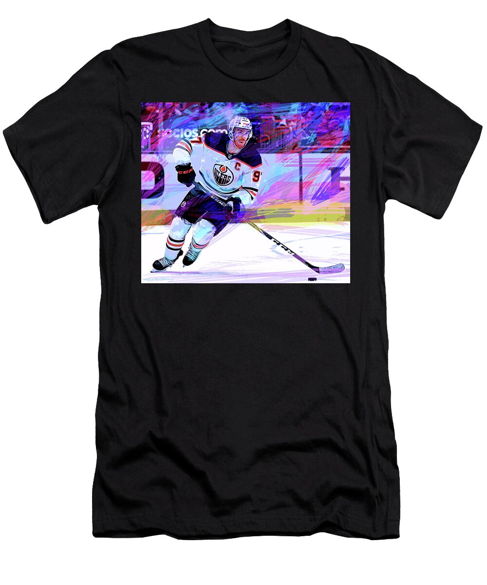 Connor Mcdavid Edmonton Oilers David Lloyd Glover T-Shirt