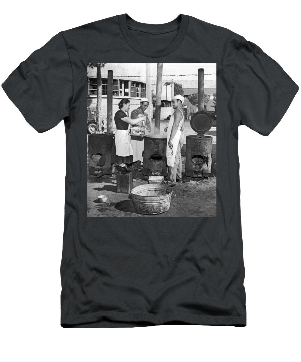 Cooking Pasta in Cinecitta Underwood Archives T-Shirt