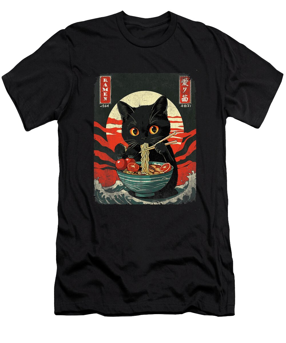 Cool Anime Gifts for Men Japanese Anime for Cat Zyneu Gangd T-Shirt