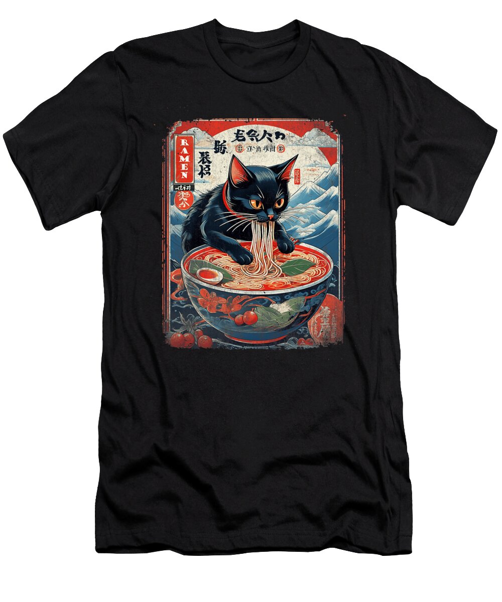 Cool Anime Japanese Anime Cat Zyneu Gangd T-Shirt