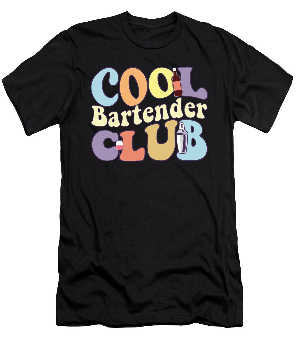 Cool Bartender Club Bartending Mixologist Team Barkeeper Maximus Designs T-Shirt
