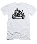 Cool Carolina Dog Riding a Motorcycle Biker Dog Lover Job T-Shirt