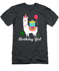 Cool Cute Alpaca Llama Cactus Girls Birthday Party Animal Doirea Hiza T-Shirt