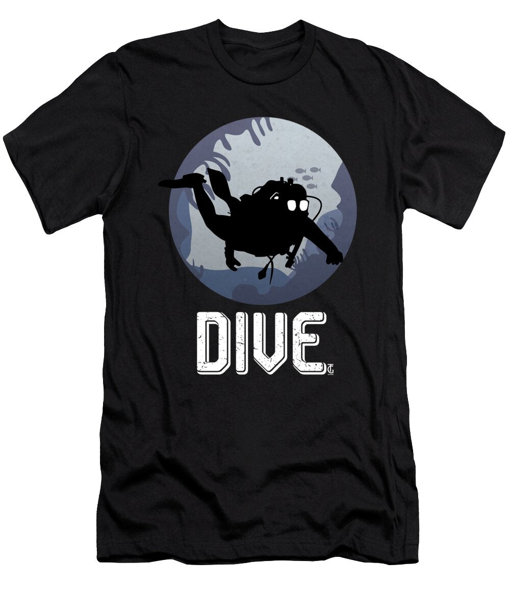 Cool Dive Underwater Graphic Scuba Diving Snorkeling Surfing Thomas Larch T-Shirt