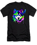 Cool Husky Watercolor Explosion Husky Love Rad Natalie Lidford T-Shirt