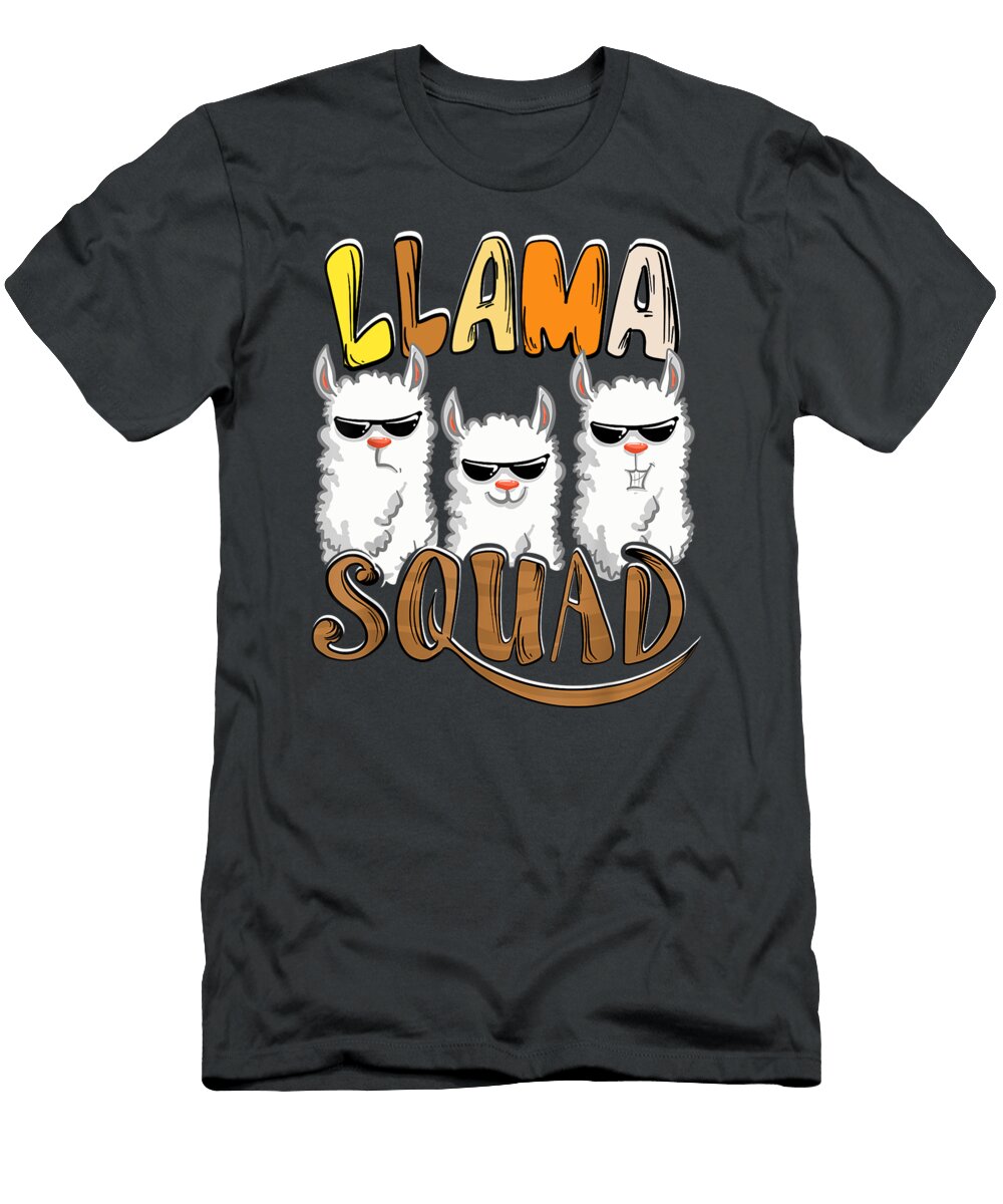 Cool Llama Squad Funny Domesticated Alpaca Group Lover Gift Julie Hurst T-Shirt