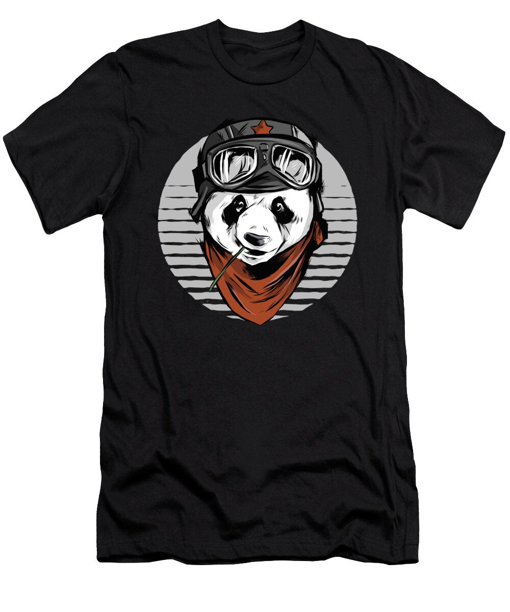Cool Retro Panda Pilot Me T-Shirt