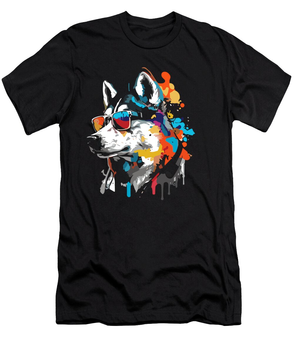 Cool Siberian Husky Dog Gift Lover Huskies Puppy Mark Matilda T-Shirt