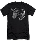 Cool Skeleton with Bow Skull Archery Hunting Shannon Nelson Art T-Shirt