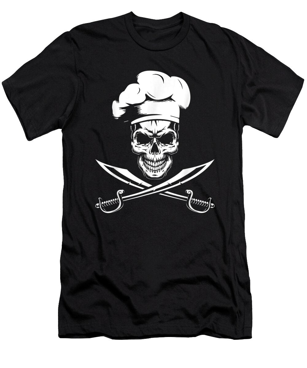 Cool Skull Cooking Chef Motive for a Cooking Chef Shannon Nelson Art T-Shirt