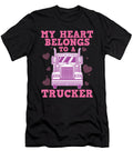 Cool Truckers Wife Gift for Women Funny Truck Driver Girl Julien T-Shirt