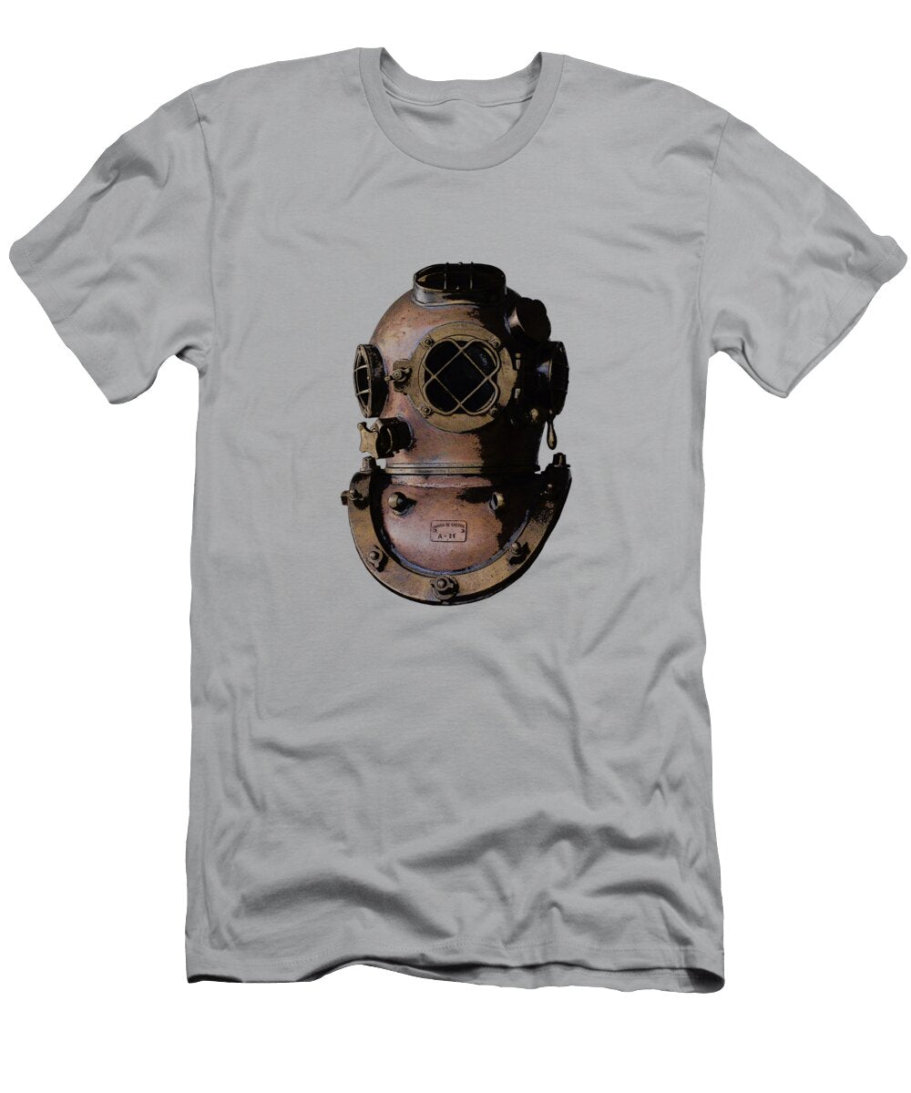 Copper and Brass Divers Helmet Madame Memento T-Shirt