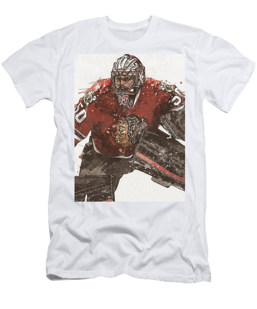 Corey Crawford Chicago Blackhawks Poster Willy Art T-Shirt