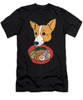 Corgi Eating Ramen Gift David Schuele Art T-Shirt