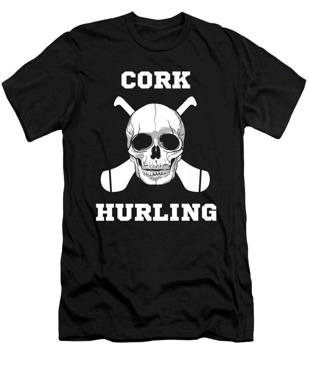Cork Fan Gaelic Hurling Skull Premium Shannon Nelson Art T-Shirt