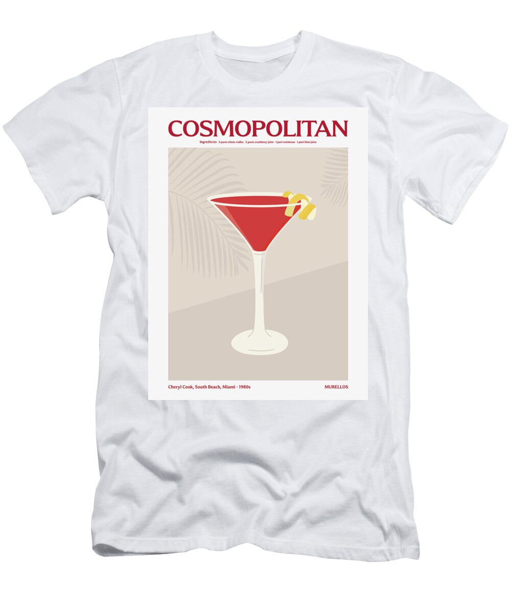 Cosmopolitan Cocktail Murellos Design T-Shirt