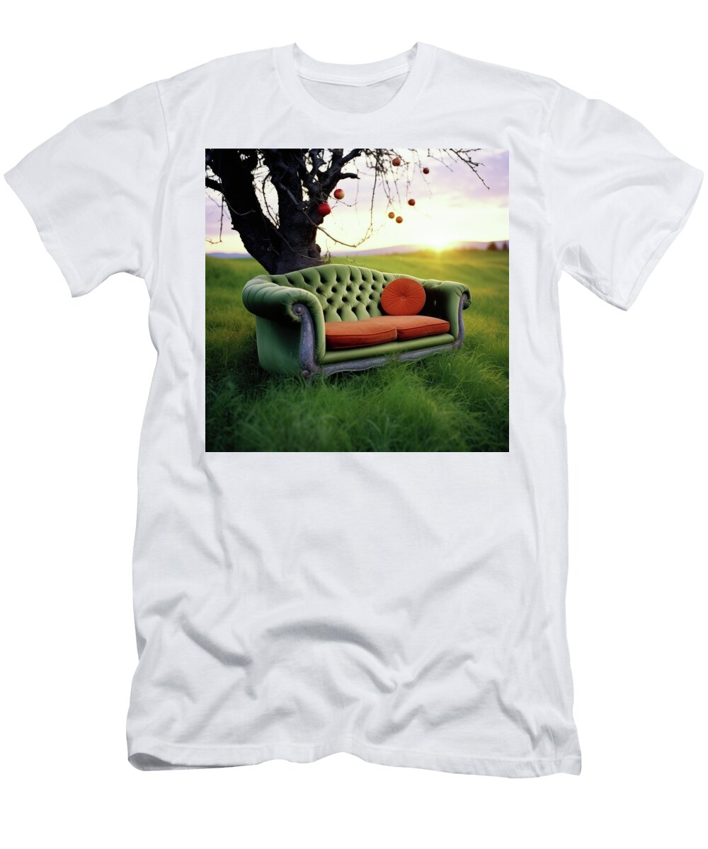 Couch in a Deep Grass Meadow Yopedro T-Shirt