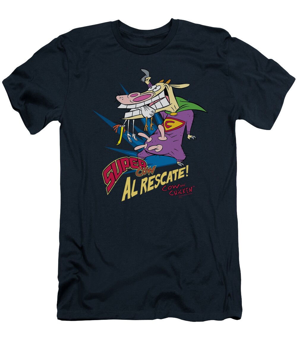 Cow and Chicken Super Cow Brand a T-Shirt